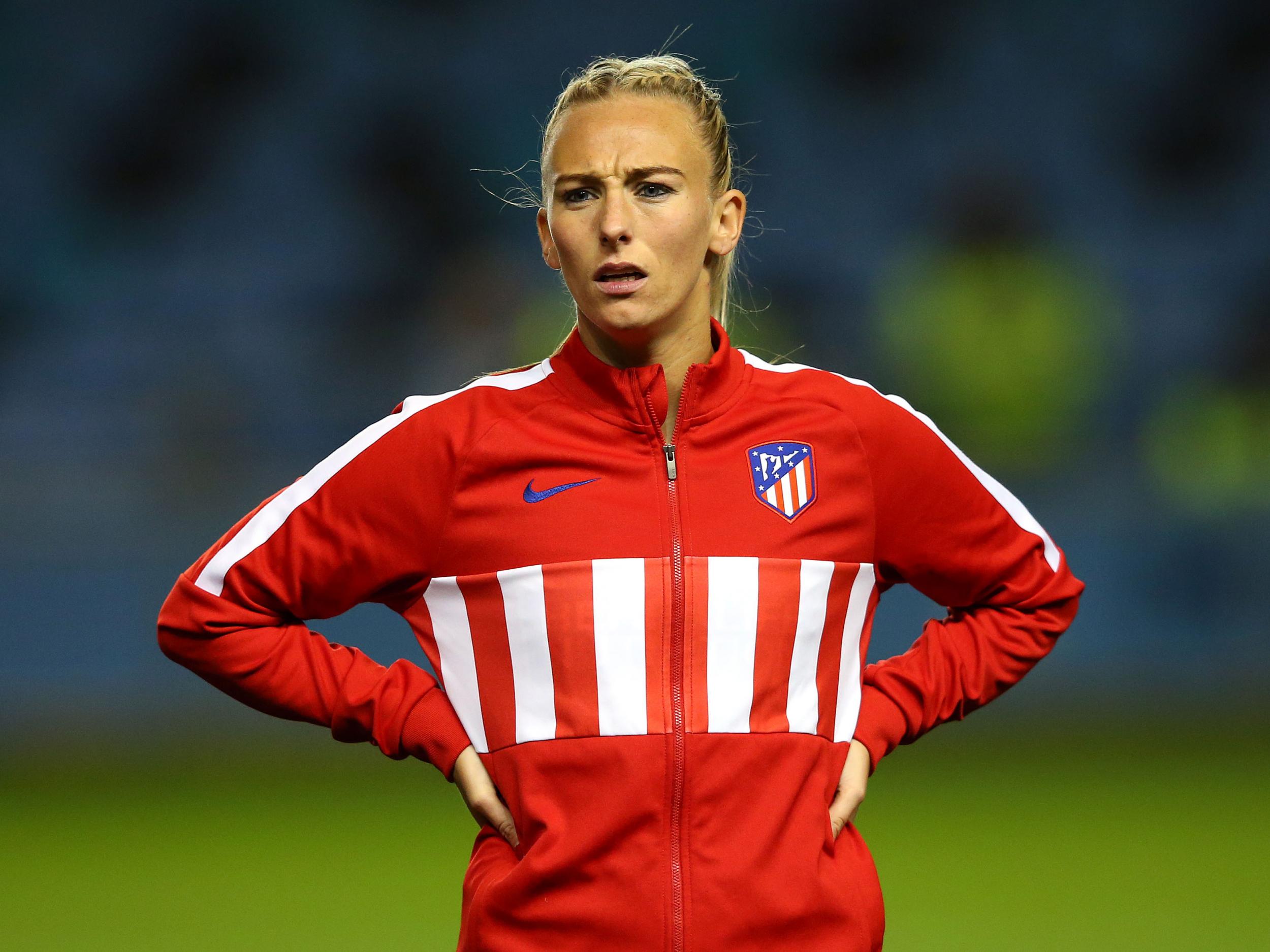 Toni Duggan was included in the Atletico side that drew 1-1 with former club Manchester City