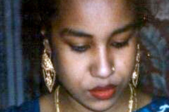 Juli Begum, 26, whose body was found, with the bodies of her two daughters, in a house in Nelson Street, East Ham, east London, in 2007.
