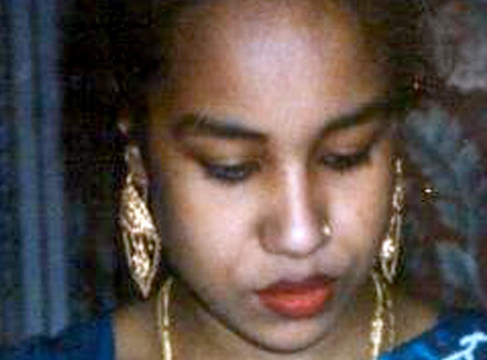 Juli Begum, 26, whose body was found, with the bodies of her two daughters, in a house in Nelson Street, East Ham, east London, in 2007.