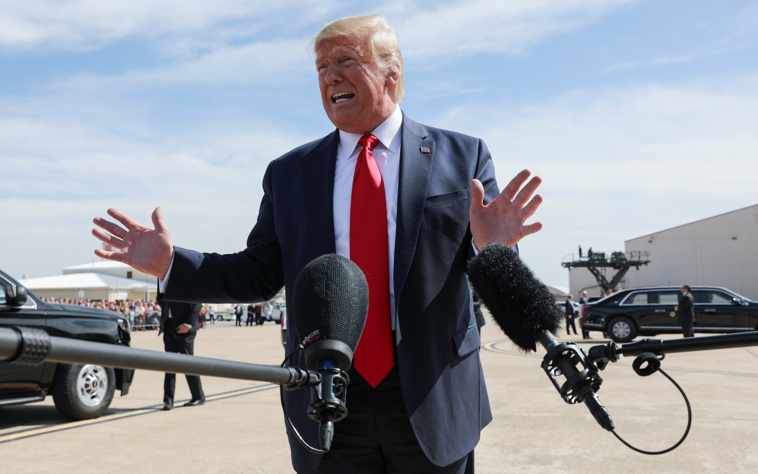 Trump described Erdogan today as a 'strong man' and a 'friend of mine'