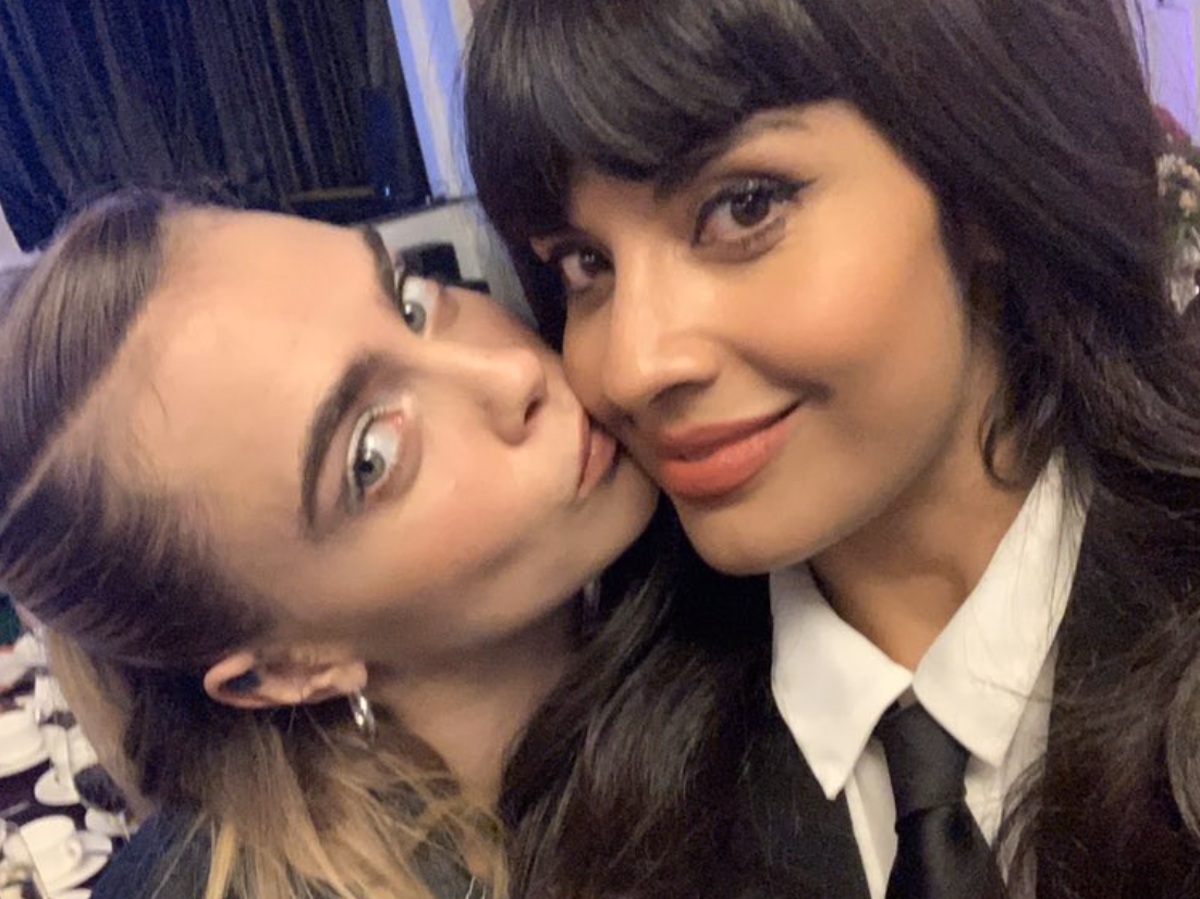 Jameela Jamil and Cara Delevingne prove they have ‘sorted out their differences’ following Karl Lagerfeld dispute with selfie