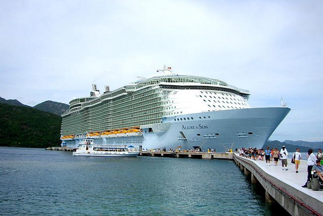 The incident occurred on the Allure of the Seas