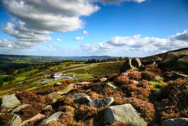 Ilkley Moor makes for a bracing walk on Boxing Day