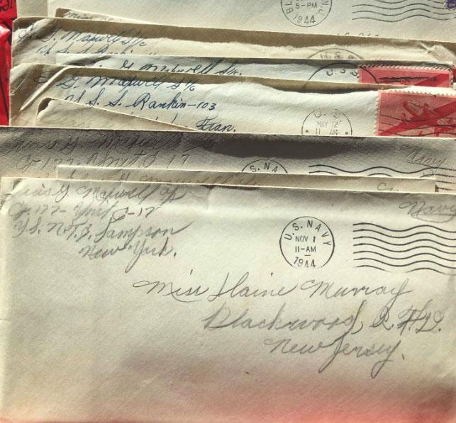 The stack of Second World War love letters was found in a secondhand shop in Tennessee (Lindsy Wolke)