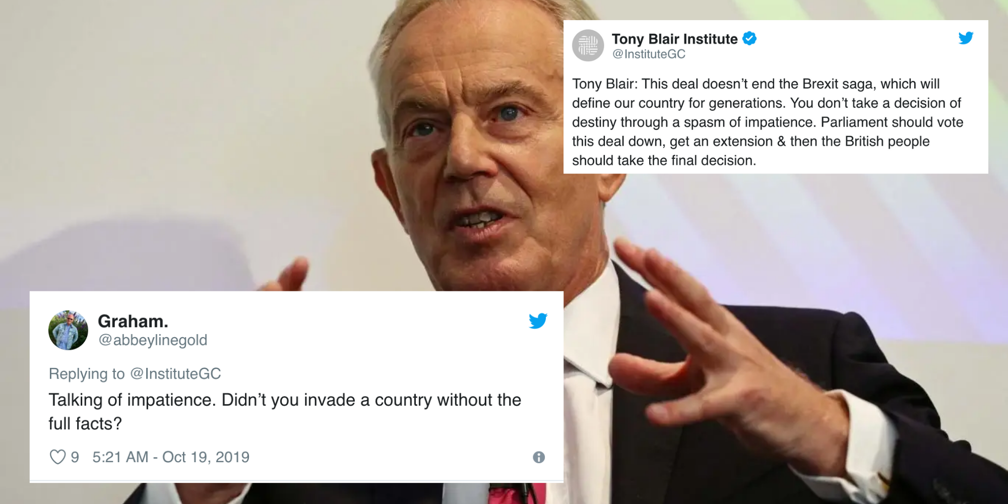 Brexit: Tony Blair calls for second referendum in Twitter video ...