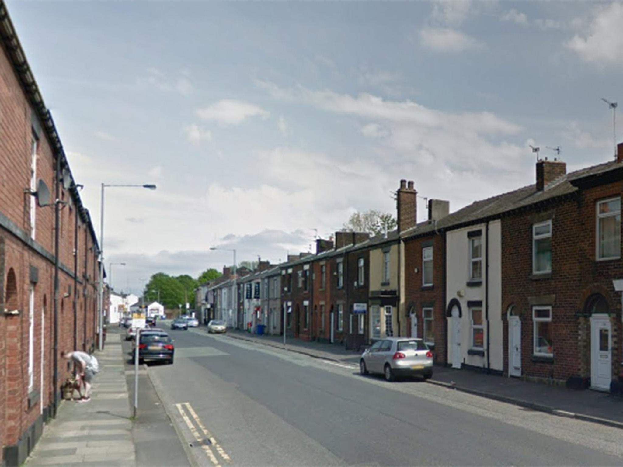The incident occured on Cross Lane in Radcliffe, Greater Manchester