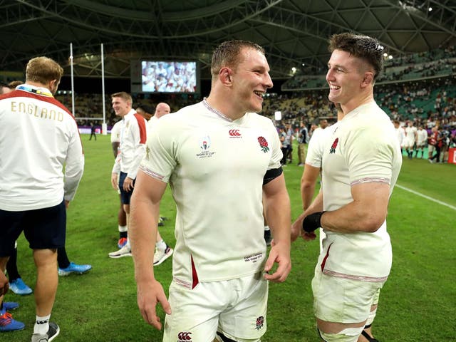 Sam Underhill and Tom Curry after England’s win over Australia (G