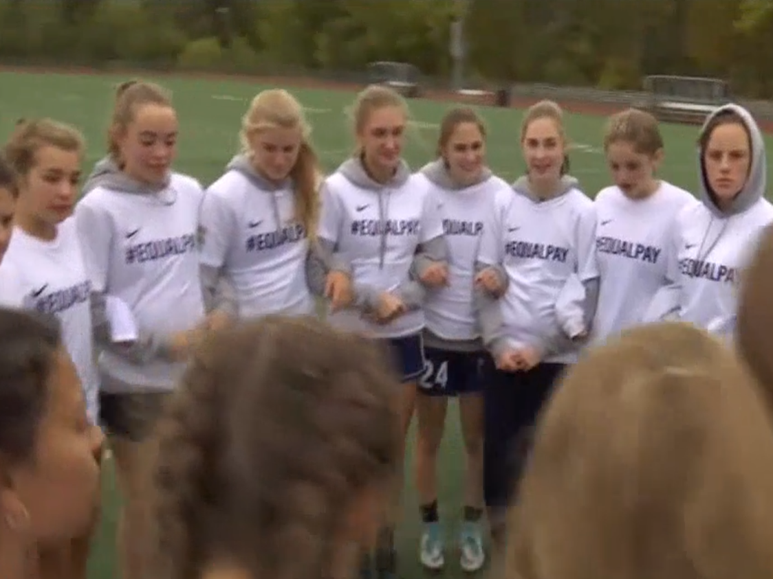 Four of the team were handed yellow cards for breaching league rules.