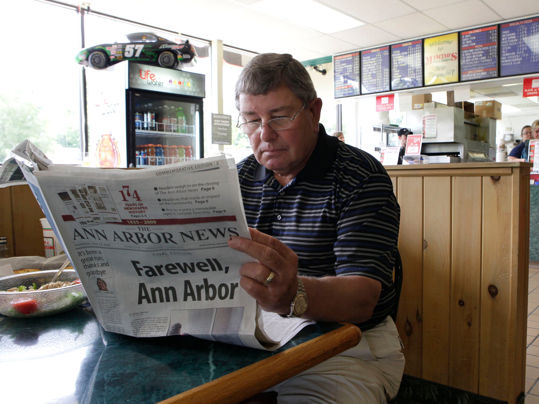 The Ann Arbor News printed its last edition over a decade ago