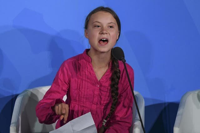 A mural of Greta Thunberg delivering her UN speech has been defaced in Alberta by pro-oil residents