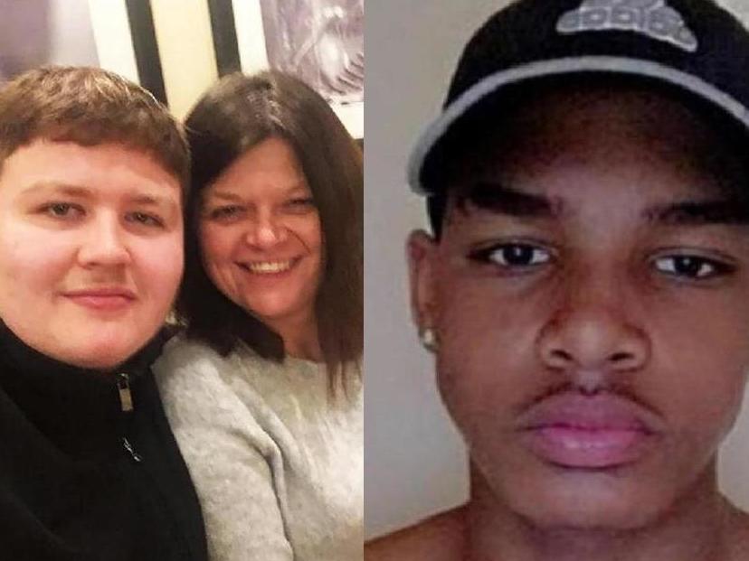 The two teenage victims of the attack have been identified locally as Ben Gillham-Rice (right) and Dom Ansah (left)