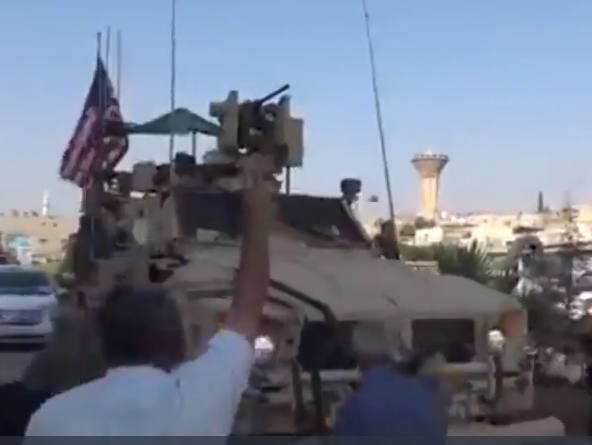 US troops pelted with vegetables in protest at 'betrayal' over withdrawal from northern Syria