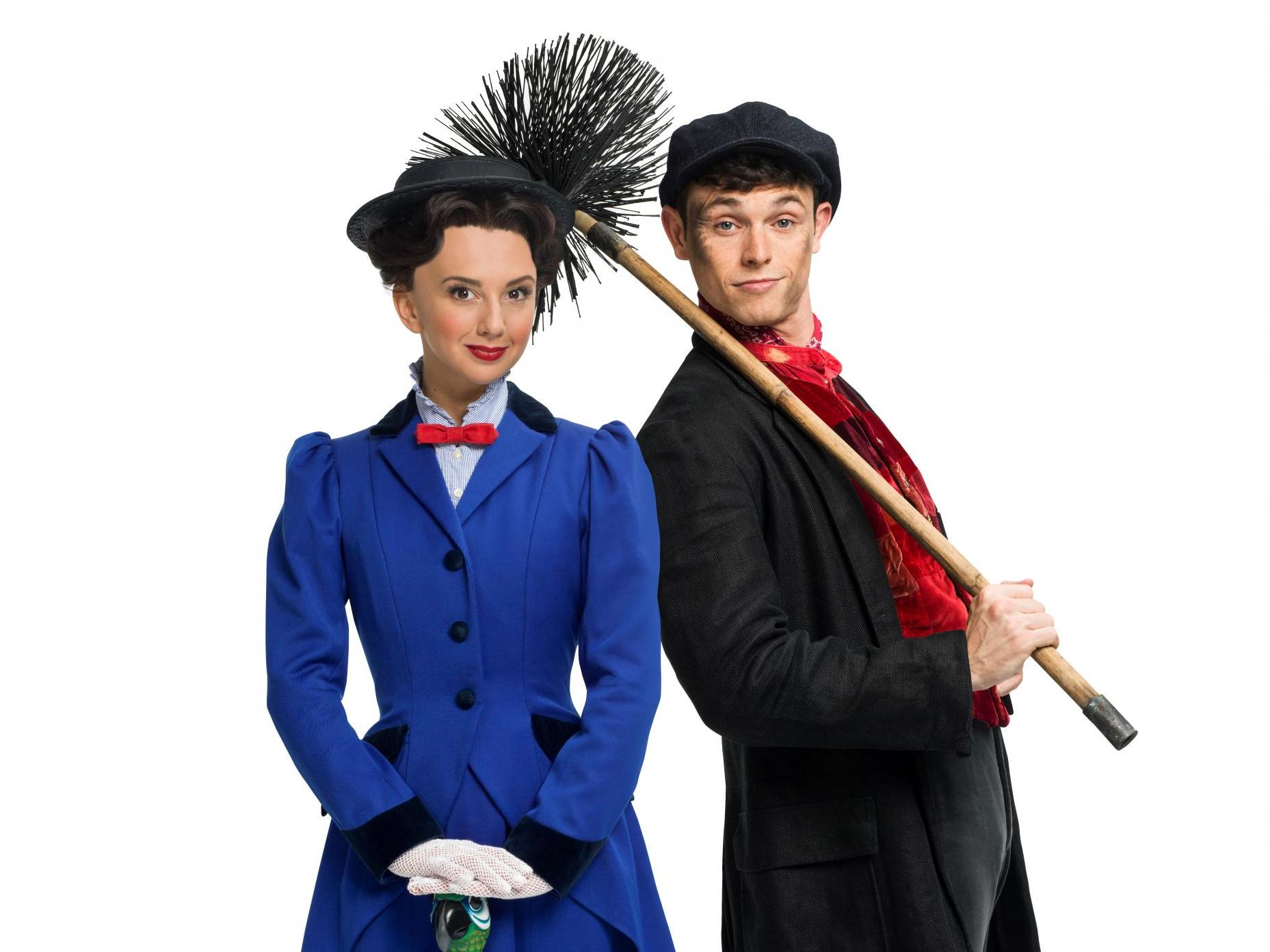 Zizi Strallen as Mary Poppins and Charlie Stemp as Bert