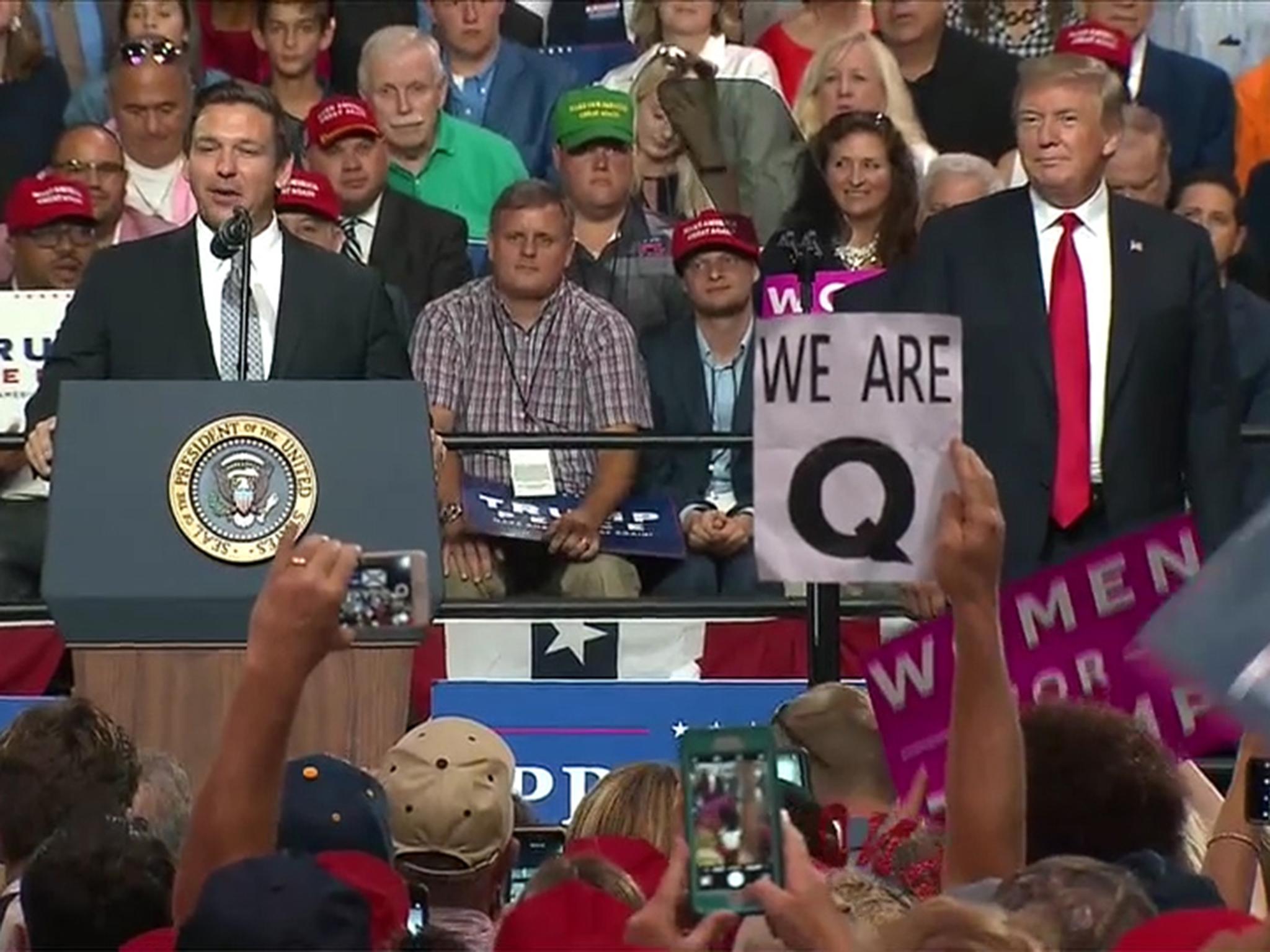 Mr Trump's supporters have embraced conspiracy theories like QAnon which suggest that there is an establishment plot against the president