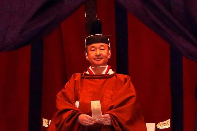 Emperor Naruhito officially proclaims his ascension to the throne