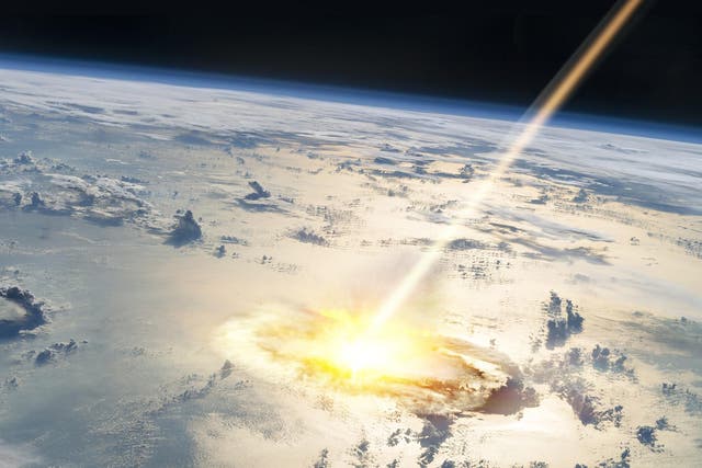 The huge asteroid crashed into earth in what is now Mexico