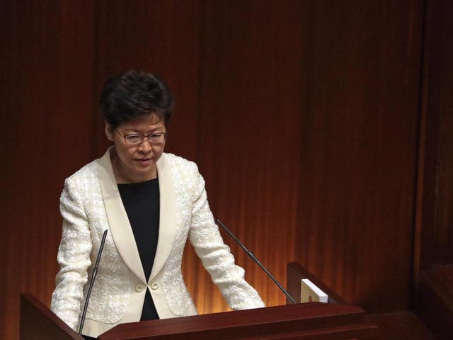 China has reportedly considered replacing Hong Kong leader Carrie Lam with an "interim" chief executive