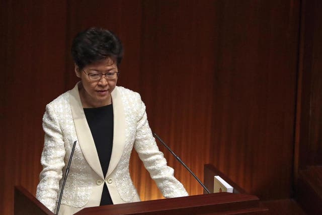 China has reportedly considered replacing Hong Kong leader Carrie Lam with an "interim" chief executive