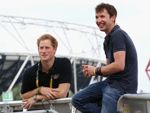 Prince Harry and James Blunt at the Invictus Games, 14 September 2014