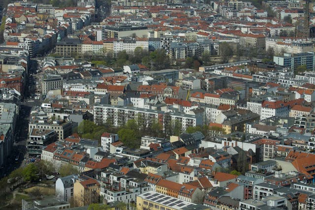 Apartment buildings in the Mitte district of Berlin, the capital of Germany