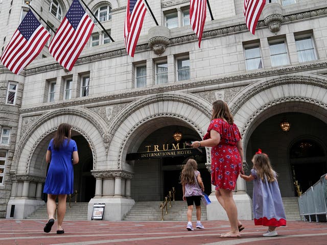 Trump International Hotel in DC is a popular hangout for the president's Republican allies