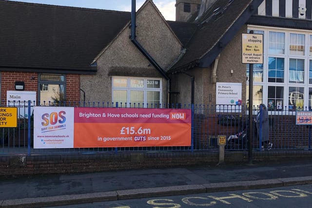 Parents will unfurl banners highlighting cuts to school budgets across the country