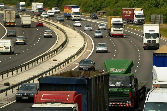 A southbound stretch of the M52 was closed