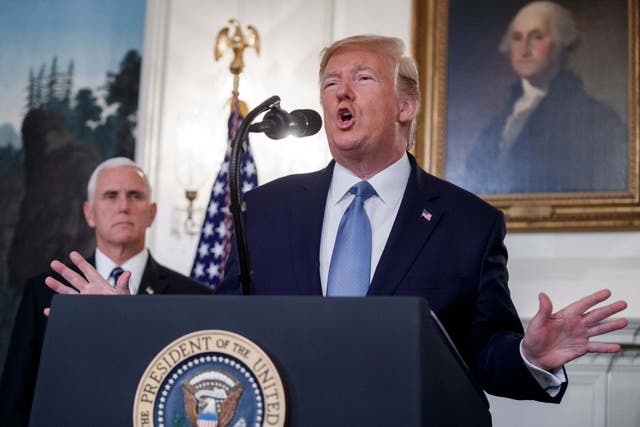 President Donald Trump makes a statement about Syria at the White House, October 2019