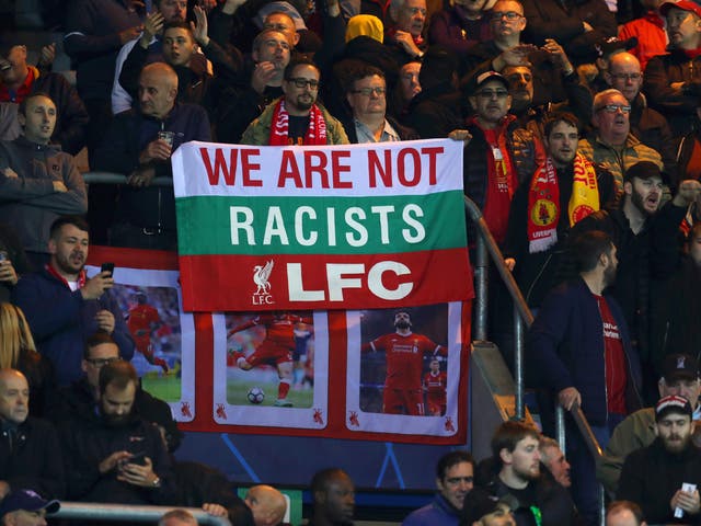 Liverpool were furious when fans unveiled a banner showing a caricature of Divock Origi