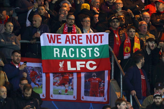 Liverpool were furious when fans unveiled a banner showing a caricature of Divock Origi