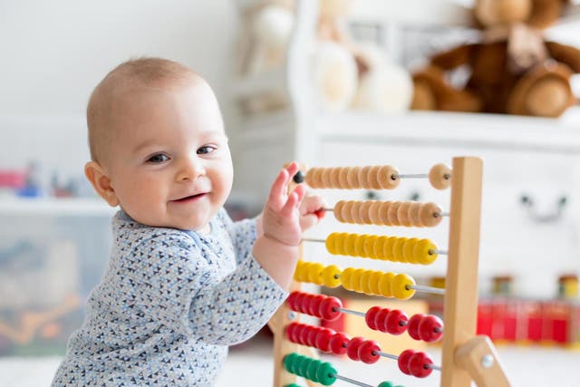 Researchers found children as young as 14 months are able to associate number words with corresponding quantities