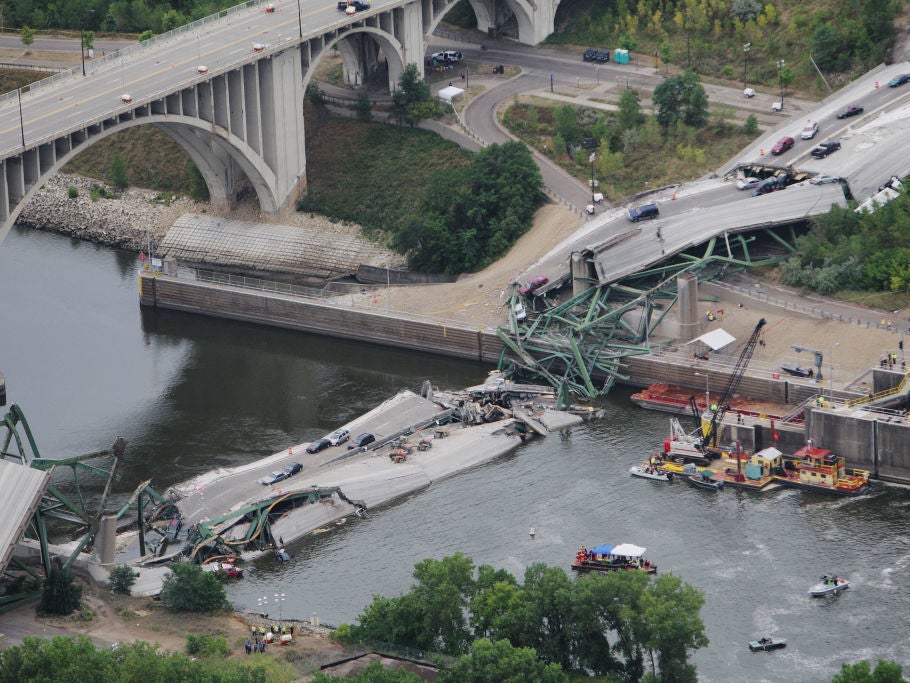 In 2007, a bridge spanning the Mississippi River in Minneapolis, collapsed, killing 13 people - the bridge was a steel-truss arch bridge - a different design to those studied