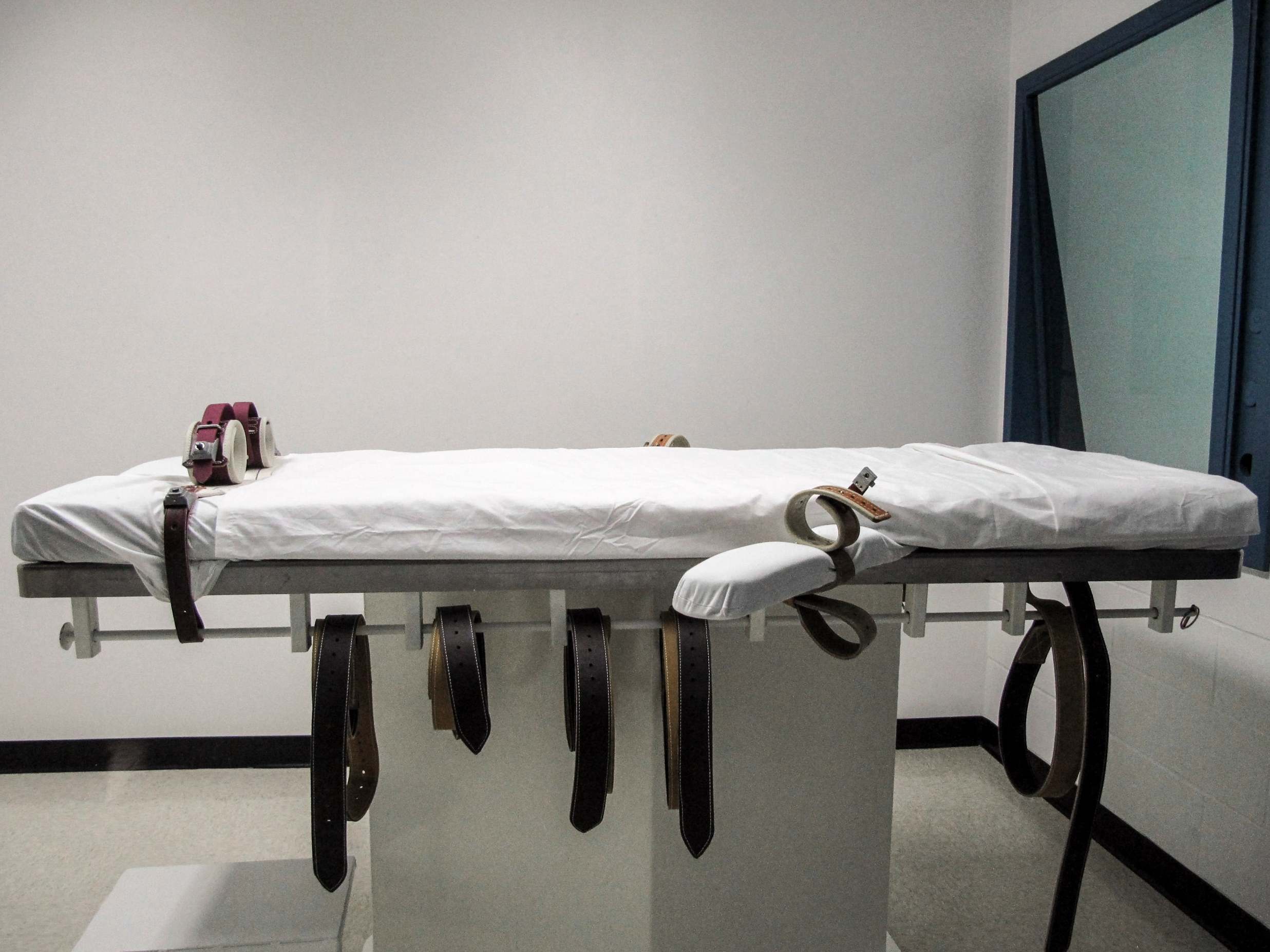 An American lethal injection chamber photographed in 2010