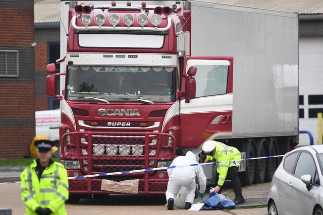 Related video: Essex lorry deaths trailer moved as investigation continues