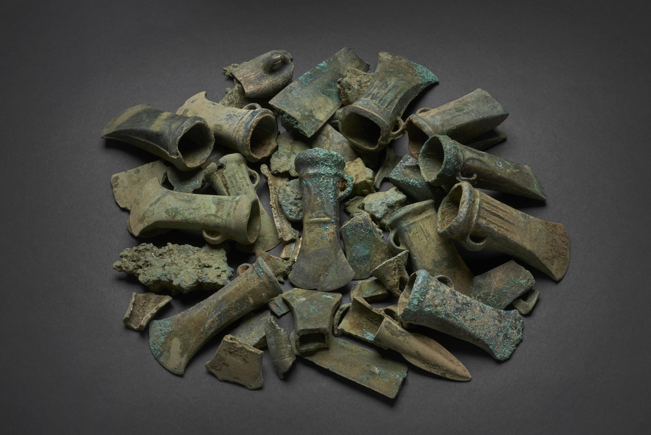 A Havering hoard, one of the Bronze Age treasure discoveries (Museum of London/PA)