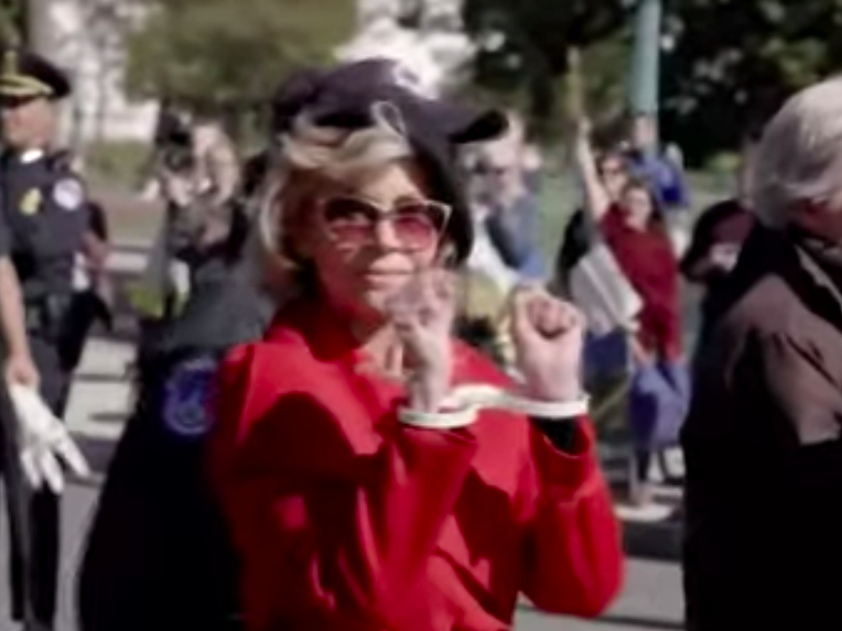 Fonda arrested during climate protest outside the US Capitol in 2019