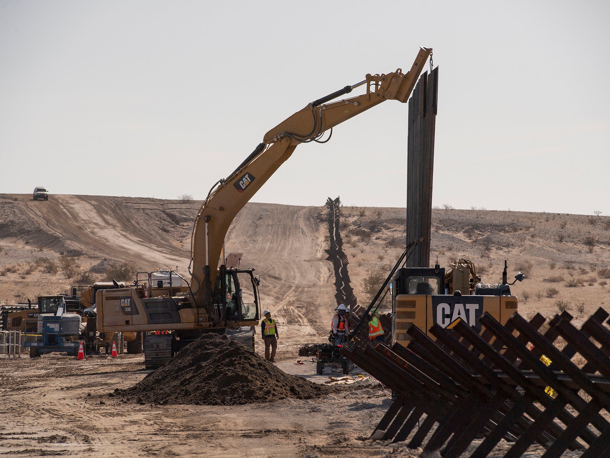 Most construction so far has gone to replacing older fencing on land the government already controls