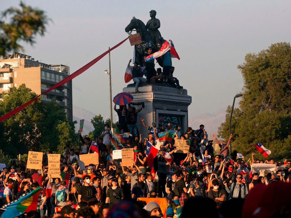 Chile protests President to sack entire after more than one