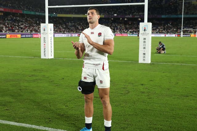 Jonny May suffered a dead leg in the victory over New Zealand