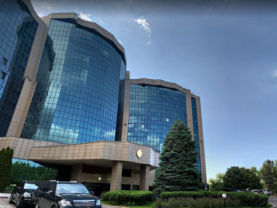 Screenshot of the InterContinental Hotel in Almaty, Kazakhstan