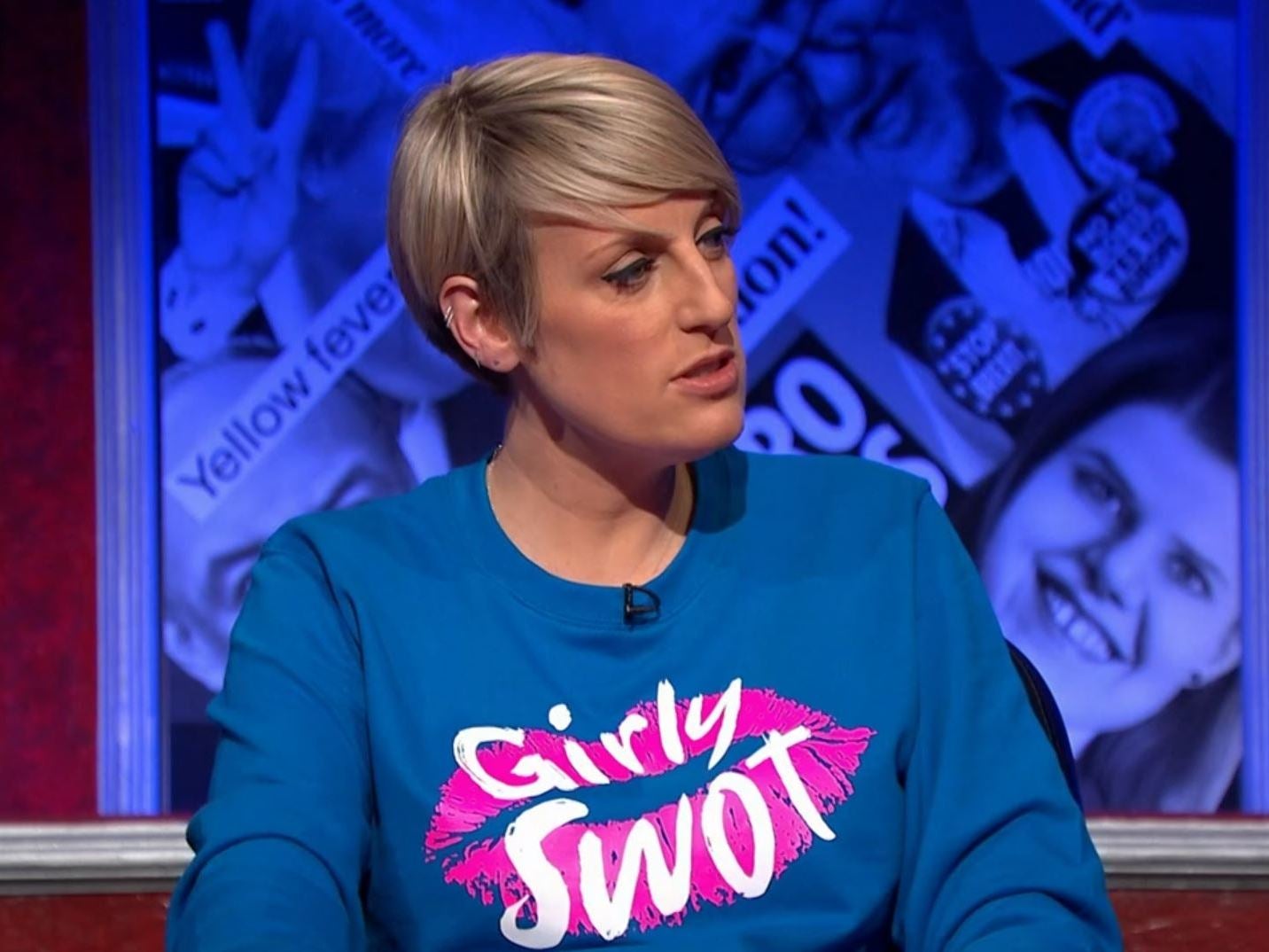 Steph McGovern reveals touching story behind her 'Girly Swot' jumper on Have I Got News For You
