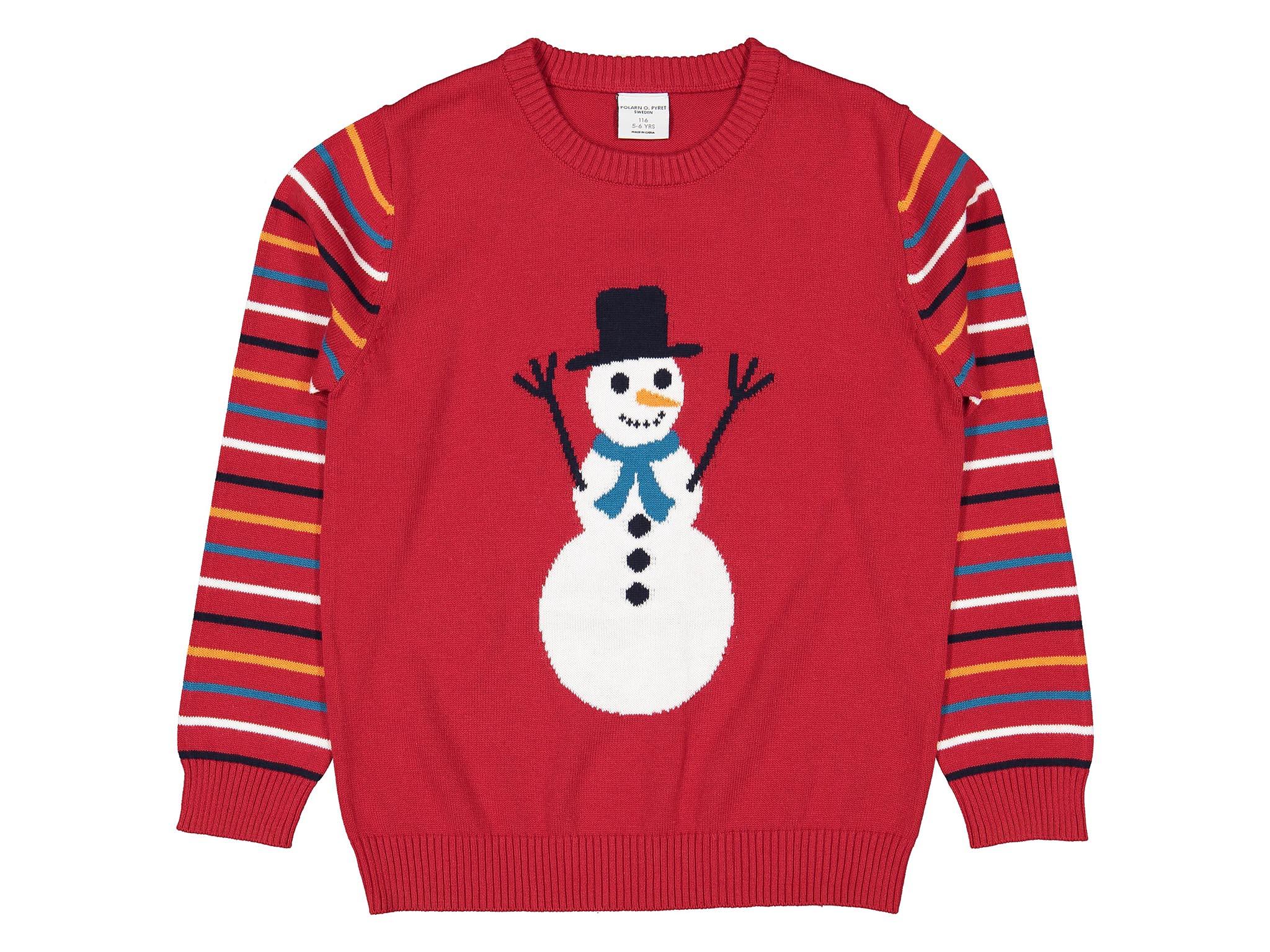 Girls Snowman Christmas Jumper