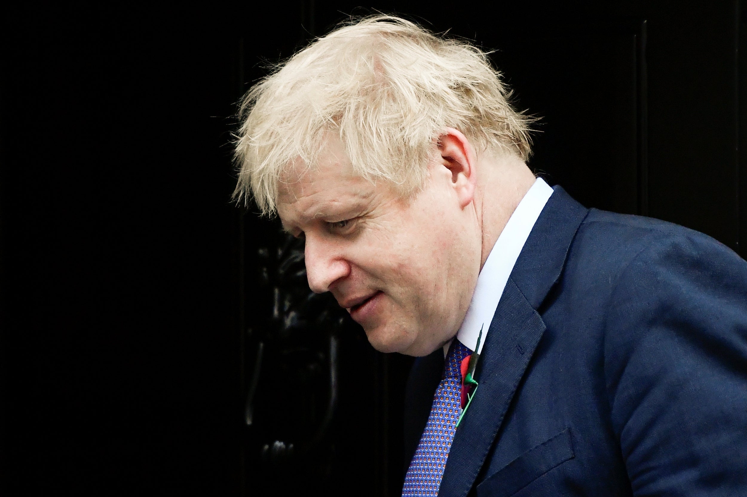 Boris Johnson outside Downing Street on 28 October 2019