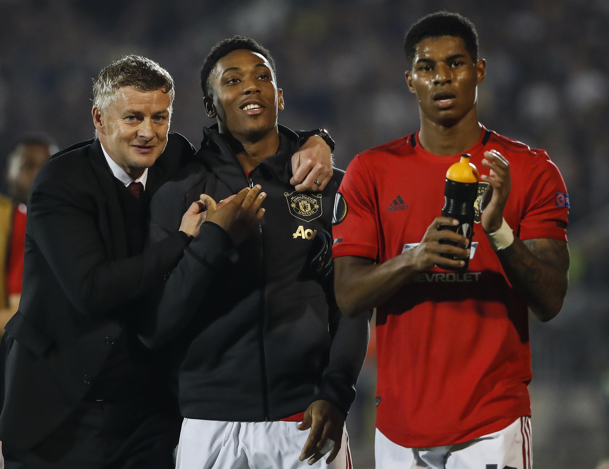 Manchester United: Ole Gunnar Solskjaer salutes Marcus Rashford and Anthony Martial partnership