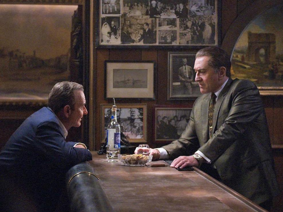 Killers in suits, yet belonging to legend: Joe Pesci and Robert De Niro in Martin Scorsese's The Irishman
