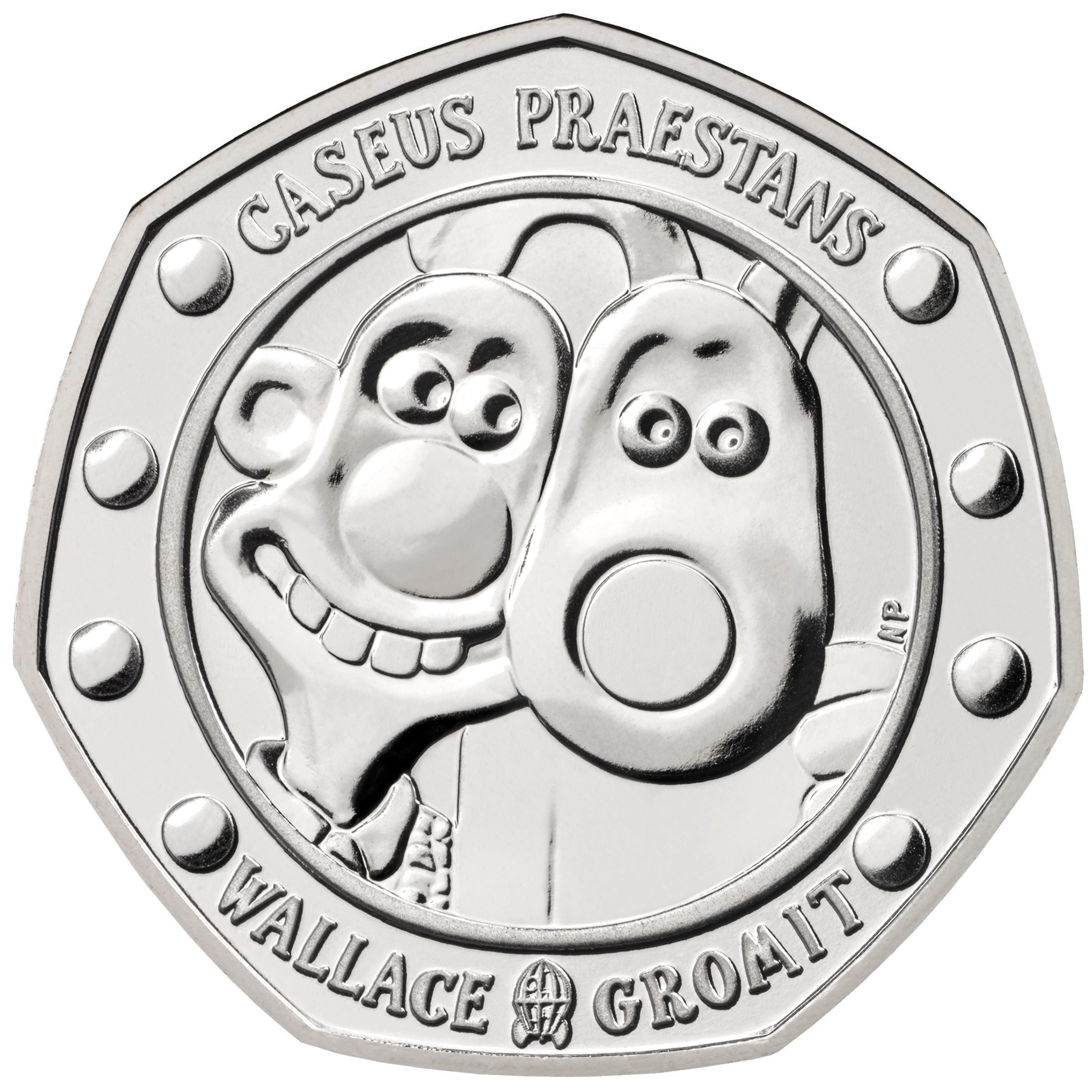 The brilliant uncirculated 50p coin