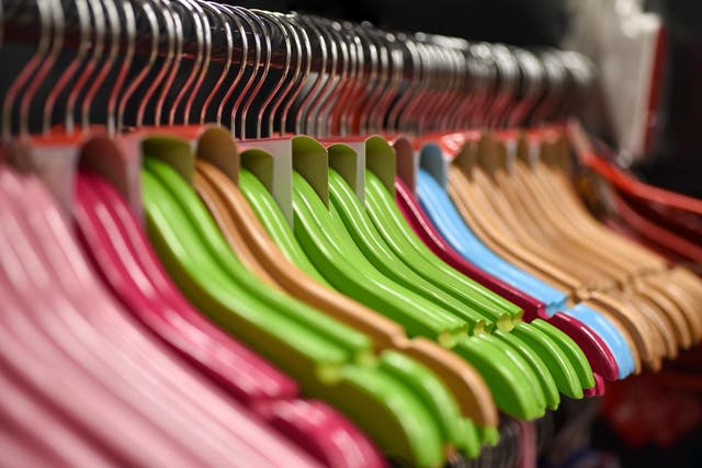 Designer says hangers are the 'plastic straws' of the fashion industry (Stock)