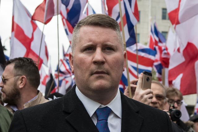 Britain First leader Paul Golding was convicted of a terror offence in May