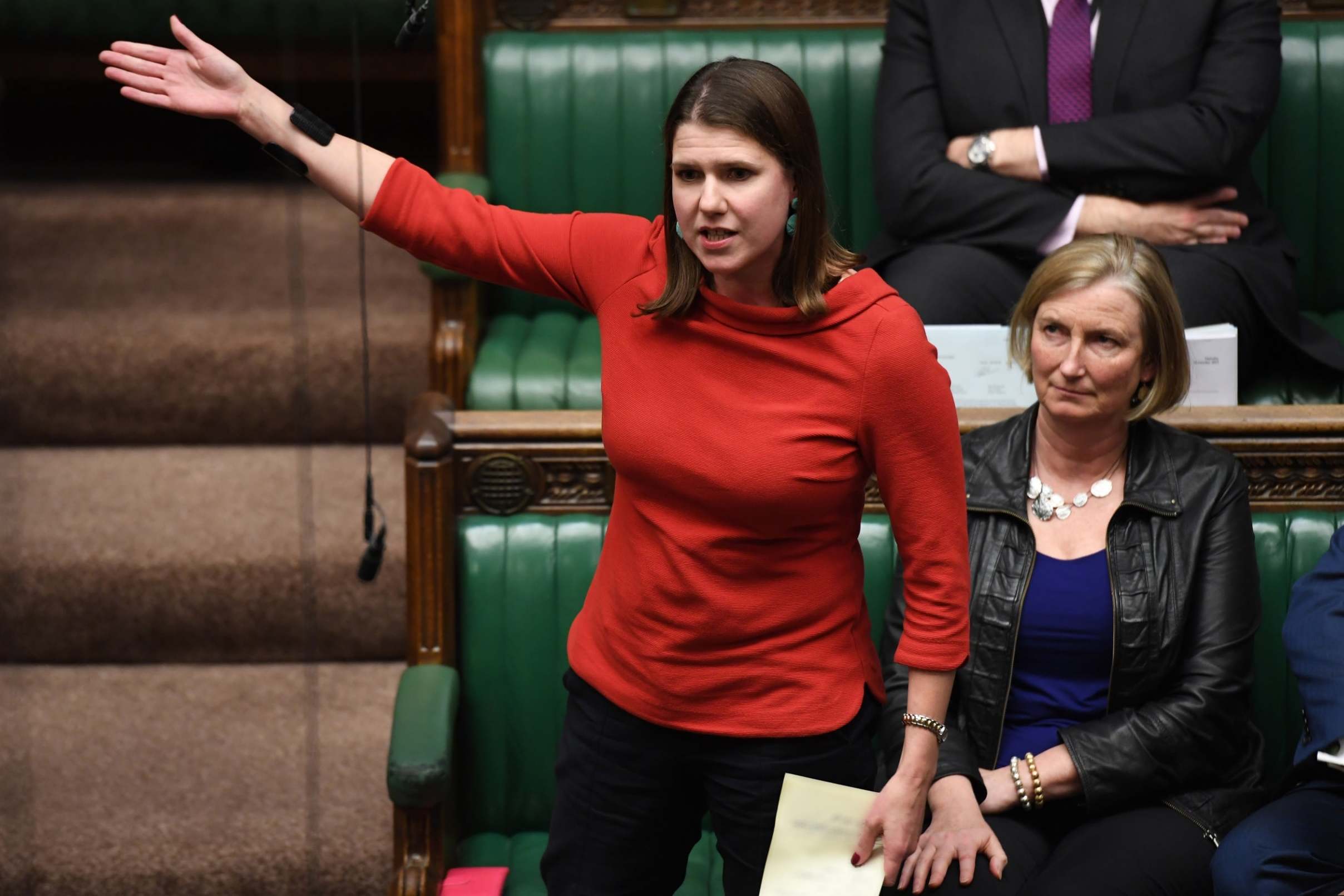 Jo Swinson during an election debate this week