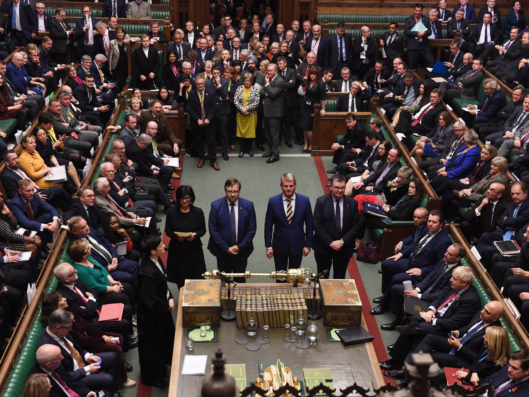 embers of Parliament vote in favour of a December general election.
